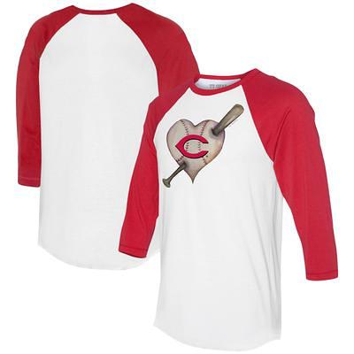 Philadelphia Phillies Tiny Turnip Women's Heart Banner T-Shirt - White