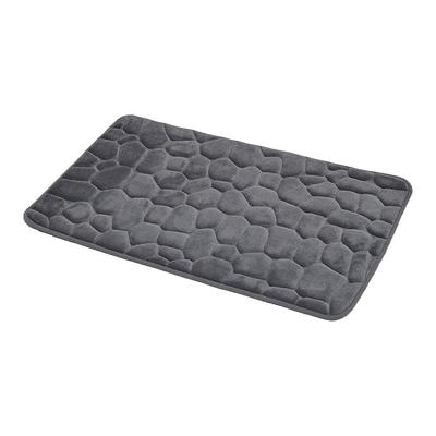 20x34 Fine Chenille Memory Foam Bath Rug Dark Gray - Threshold™
