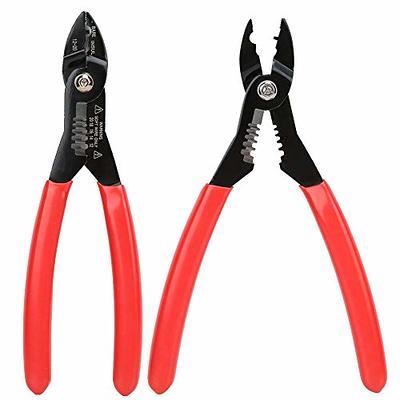 Wire Stripper, Multifunctional Wire Strippers Electrical with Cuts 8 10 12  14 16 18 20 22 AWG Cutter Pliers Splitter Winding Wires Cable Crimper