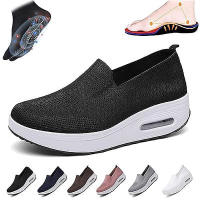 Aceptolcom Women Orthopedic Shoes Slip On Loafers,Arch Support Air