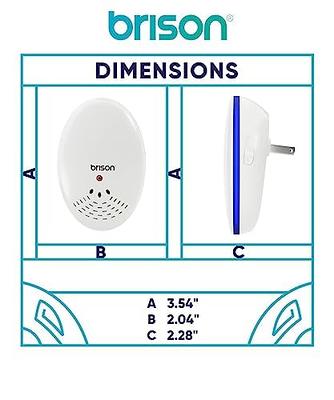 BRISON Ultrasonic Pest Reject Repeller - Plug in Electronic Non-Toxic  Device - Electromagnetic and Ultrasound Control - Repellent for Mice Rats  Bed
