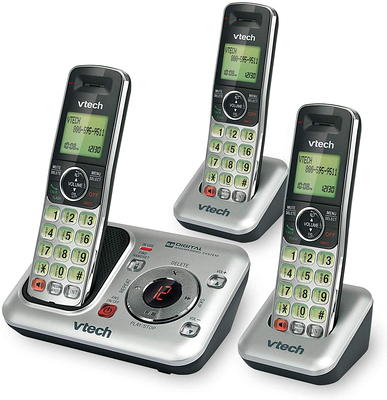 VTech 2-Handset DECT 6.0 Expandable Cordless Phone with Call Block, CS5319-2