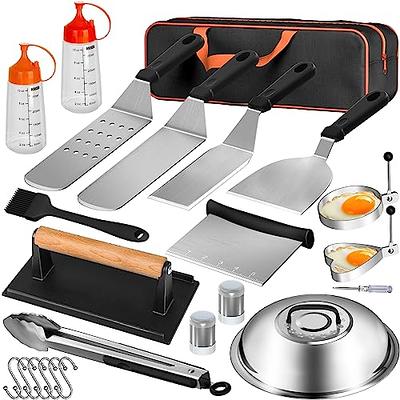 Commercial Chef Professional Griddle Accessory Kit 36-Pack Stainless Steel  Tool Set in the Grilling Tools & Utensils department at