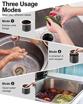 InSinkErator Kitchen Sink Flange & Sink Stopper for Garbage Disposals in  Brushed Stainless Steel - Yahoo Shopping