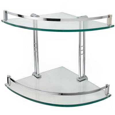 Signature Hardware 916738 Ceeley 17 Two-Tier Glass Shelf