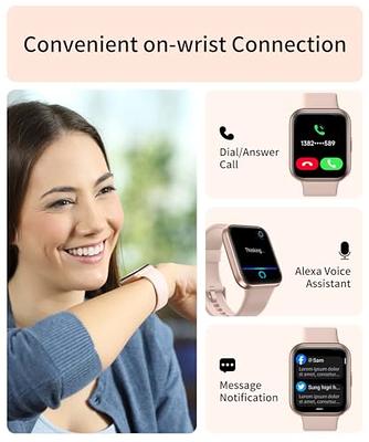  TOOBUR Smart Watch for Women Men(Answer/Make Calls), Alexa  Built-in, Fitness Tracker, Heart Rate/Sleep/Blood Oxygen Tracker/100  Sports/IP68 Waterproof, Smartwatch Compatible Android iOS : Electronics