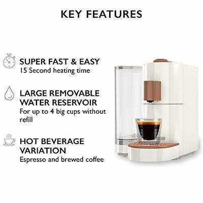 K-fee Twins II & Latte Verismo Pod Compatible Single Serve Coffee