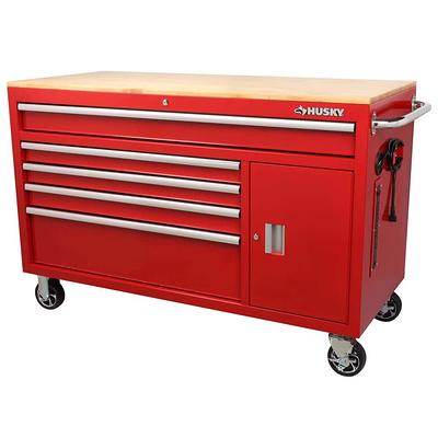 Husky 36 in. W 12-Drawer Gloss Red Combination Tool Chest and