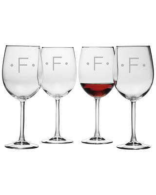 Large Ribbed Square Wine Glasses Set of 4 Crystal,17oz Clear  Cylinder Fluted Glassware Flat Bottom,Hand Blown White Red Wine Glass with  Long Stem,Copas de Vino,Modern Unique Gift for Wedding,Party: Wine