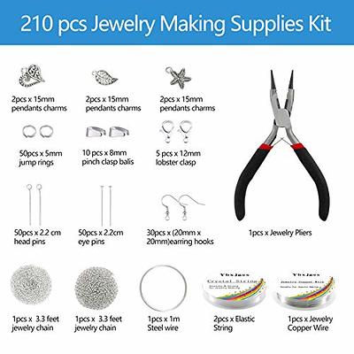 Gacuyi 6000 pcs Earring Making Kit, Irregular Crystal Chips Beads for  Necklace Earring Jewelry Making Supplies and Repair with