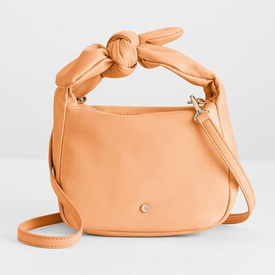 LC Lauren Conrad Top Handle Bow Crossbody Bag - Melon, Lt Orange - Yahoo  Shopping