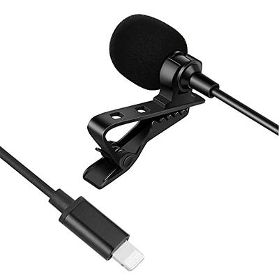 Enbiawit Professional lavalier Microphone for iPhone, Condenser Microphone  for Phone Recording and Video Recording, lavalier Microphone for ,  interviews, Meetings, and with iPhone/iPad/iPod - Yahoo Shopping