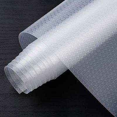 Clear Plastic Shelf Liner, Non-Adhesive Roll for Kitchen, Fridge