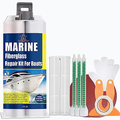 BSACGITOOD Marine Fiberglass Repair Kit for Boats - Gel Coat Repair kit for  Boats, Fiberglass Resin and Hardener kit for Fast Repair of Holes, Chips  and Cracks. - Yahoo Shopping