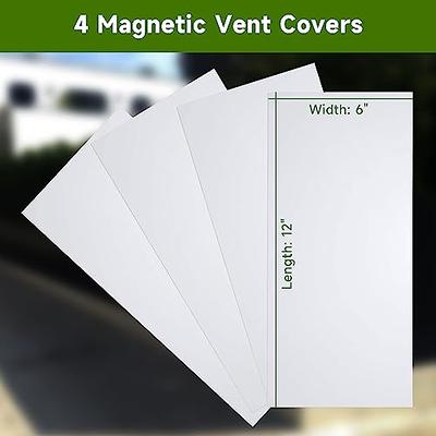 6 Pcs Magnetic Vent Covers for Home Floor Vent Covers with Magnetic Strip  Compatible with All Materials for Floor Wall Ceiling Vents RV HVAC Air