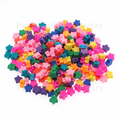 Acrylic Heart Beads Star Beads Flower Beads Plastic - Temu