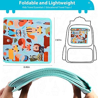 Totebook Dry Erase Kids Activity Book with Tethered Crayola Washable  Markers - Portable Travel Car Activities for Kids Ages 4, 5, 6, Drawing  Pad