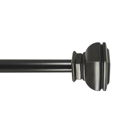 allen + roth Oil Rubbed Bronze Steel Single Curtain Rod Bracket in the Curtain  Rod Brackets department at