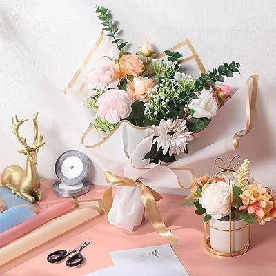 20 Sheets Flower Wrapping Paper, Gold Edge Waterproof Bouquet Wrapping  Paper, Korean Style Flower Wrapping Paper for Bouquets Weddings Birthday  Party