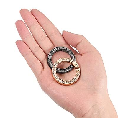 Metal Spring O Rings Round Carabiner Keyring, Snap Clip Trigger Spring  Keyrings Buckle, DIY Accessories Spring