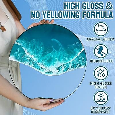 Craft Resin Epoxy 2 Gallon Kit. Crystal Clear Resin & Hardener. Mirror-like  finish. Bubble-free. Non-yellowing. Food Safe, Heat & UV Resistant