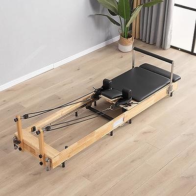  Foldable Pilates Reformer Machine: Rubber Wood