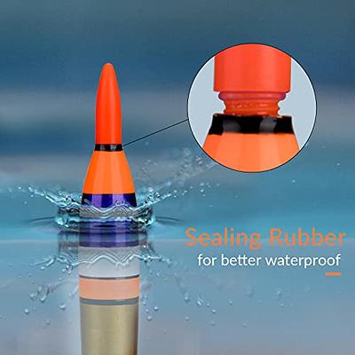 PATIKIL Lighted Fishing Slip Bobbers EVA Light Up Fishing Float with  Battery for Night Fishing