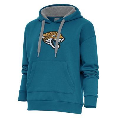 Detroit Lions Antigua Victory Chenille Pullover Hoodie - Black