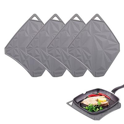 Set Of 5 Silicone Trivet Mat Expandable Hot Pot Holder With