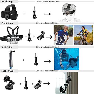 Accessories Kit for Gopro Hero 12 11 10 9 Black Waterproof Housing