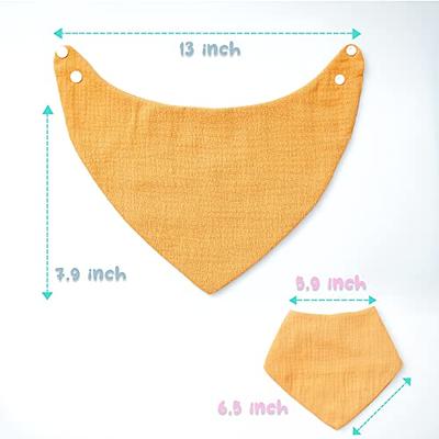 Lictin Muslin Bibs for Baby Neutral - 8 Pack Baby Muslin Bibs Drool Bandana  Cotton, Snap Muslin Bibs for Boys Girls Toddlers Infants Teething,  Absorbent & Soft Cute Pattern - Yahoo Shopping