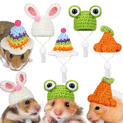 Pet Headgear Cute Hamster Hat Soft Hamster Halloween Accessories Guinea Pig  Cartoon Hat 