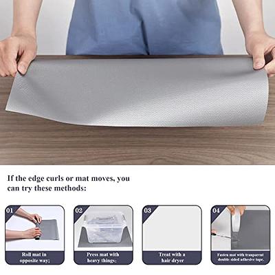 FLPMIX White Shelf Liner - Waterproof Cabinet Drawer Liners, Easy