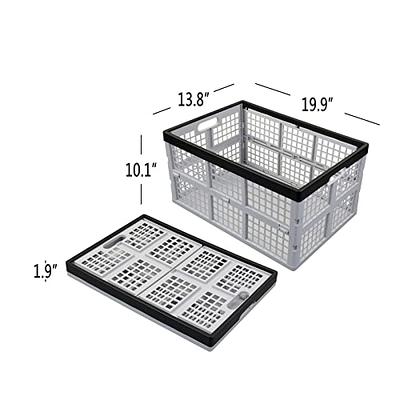 CleverMade Eco 24L Collapsible Reusable Plastic Grocery Shopping