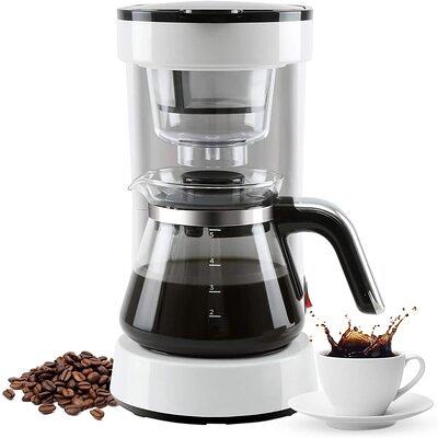 SYBO Commercial Drip Coffee Maker with Two Glass Carafes