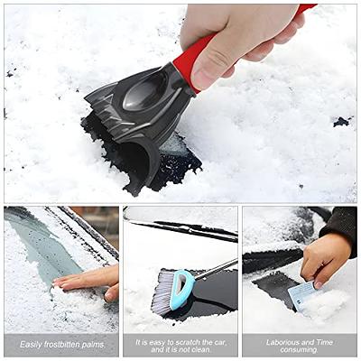 Ice Scraper for Car Windshield, Snow and Frost Removal for Auto Window, No  Scratch Winter Cleaning Tool, ABS Body with Foam Handle, Car Exterior  Accessories Universal for Car, Truck, SUV (Red) 