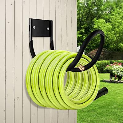 GOFORWILD Garden Hose Reel, Decorative Hose Butler Sturdy Water Hose  Holder, Durable Wall Hose Hanger, Holds 125-Feet of 5/8-Inch Hose, Wall