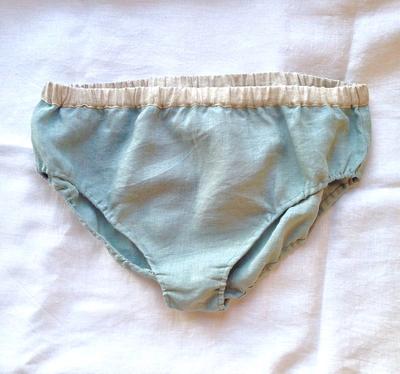 Organic White Linen Panties, Linen Knickers for Women, Linen