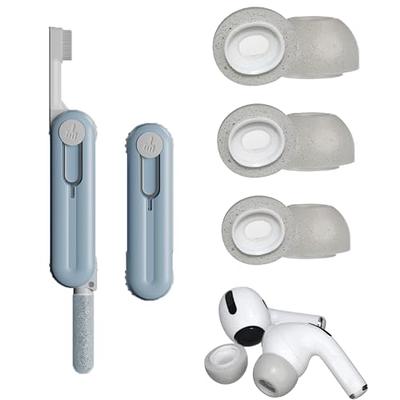 Replacement Earplugs for Airpods Pro 1/2 Mounts with Noise Reduction Hole,  Airpods Cleaning Set with 3 Pairs Silicone Earplugs for Airpods Pro 2/1