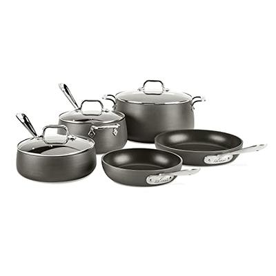 All-Clad HA1 Nonstick Hard Anodized Cookware Set 5 Piece Black