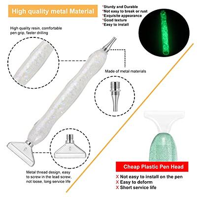 Diamond Art Wax Resin Pen Painting Nib Diamond painting Acessories 5d Glue  Tray Heads Metal Pens Diy Tools Paintings Accessories