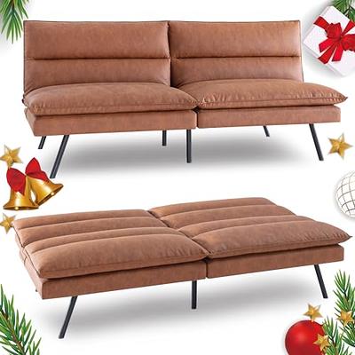 Convertible Memory Foam Futon Couch Bed, Modern Folding Sleeper Sofa Modern  Loveseat, Accent Sofa, Folding Futon Sofa Bed,Brown - Yahoo Shopping