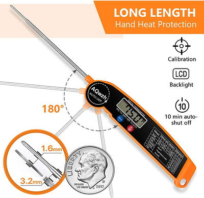 Meat Food Thermometer, Digital Candy Cooking Thermometer, Kitchen Cooking  Thermometer Instant Read for BBQ Grill, Oil, Milk, Bath Water, Deep Fry