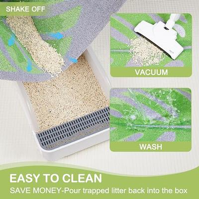 Yimobra Cat Litter Mat, 35.4x23.6 Litter Box Mat with Litter