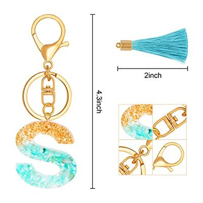 TTYY Initial Letter Keychain for Women Birthday gift To Little