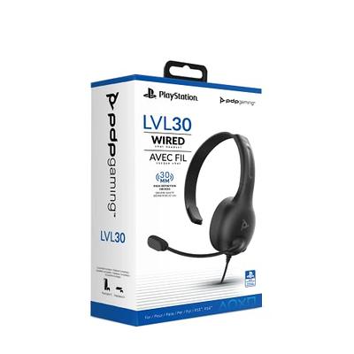 PDP LVL30 Wired Headset with Single-Sided One Ear Headphone for Playstation  (PS4 / PS5) - PC, Mac Compatible - Noise-Cancelling Mic - Lightweight