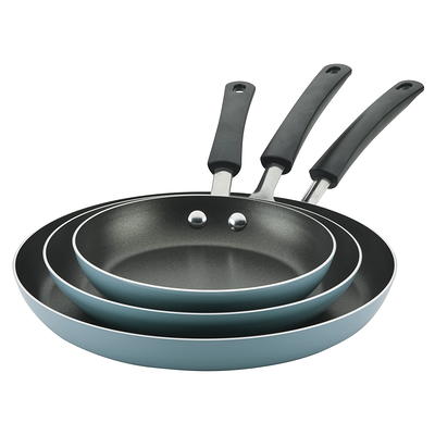 Farberware 12-Piece Easy Clean Nonstick Pots and Pans/Cookware Set, Aqua