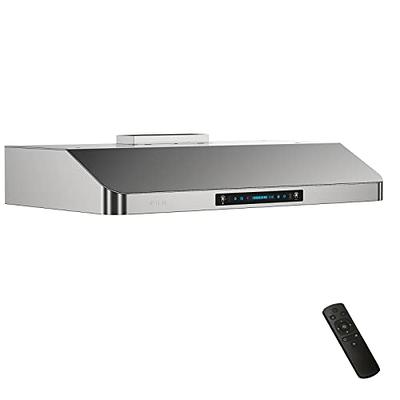 COSMO UMC30 Ducted Under Cabinet Stainless Steel Range Hood with 380 CFM,  Permanent Filters & LED Lights, 30 inch