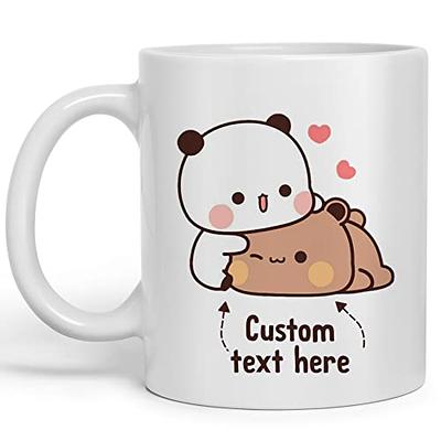 Cute Cartoon Mug with Tea Bag Holder Ceramic Mug Coffee