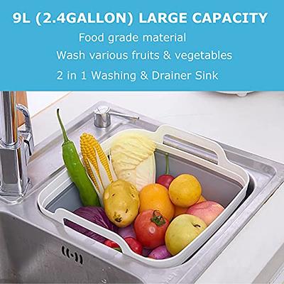 MontNorth Dishpan For Washing Dishes,9L Collapsible and Portable,Wash Dish  Basin,Foldable Laundry Tub with Drain Plug for Kitchen Sink,Camping,Gray -  Yahoo Shopping